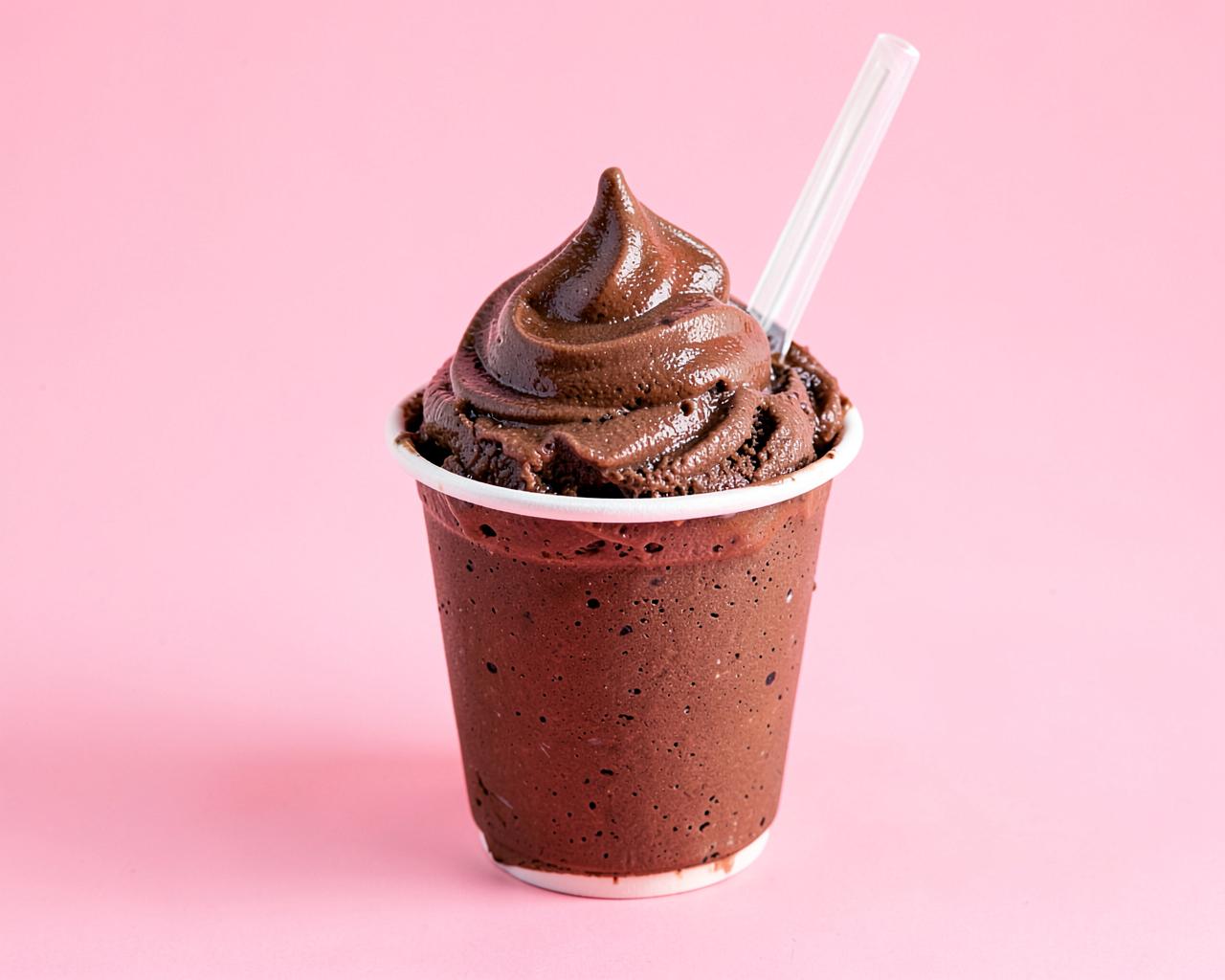 Chocolate Frosty dessert in a cup